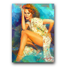 Karen Black Art Card Limited 37/50 Edward Vela Signed (Celebrities Women)