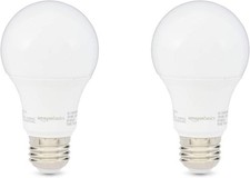 Amazon Basics A19 LED Light Bulbs, 60W Equivalent, 9W E26 Standard Base