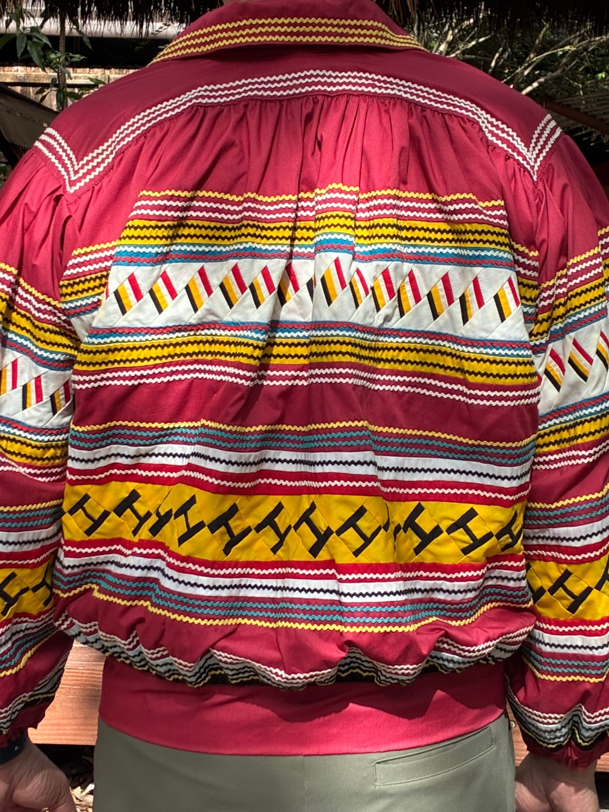 Early 1990's Seminole Patchwork Lined Jacket Larg… - image 14