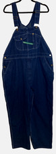 KEY Men's Imperial Aristocrat Dark Wash Denim Hi-Back Bib Overalls Size 46x29 