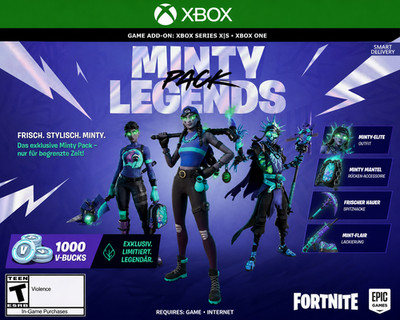 Fortnite Minty Legends Pack + 1000 V-Bucks XBOX LIVE Key EUROPE