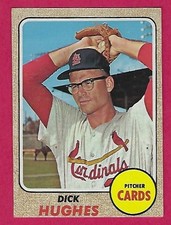 1968 Topps Dick Hughes # 253 St. Louis Cardinals
