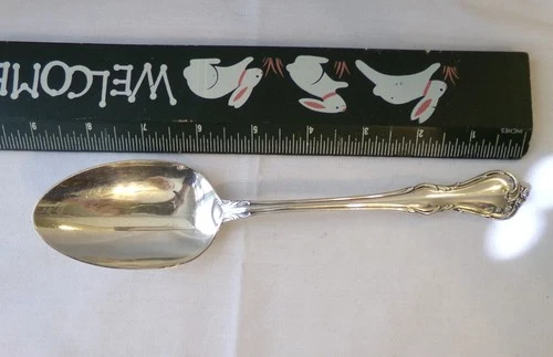 Reed and Barton Sterling Flatware Rose Cascade Large 8 1/2" Serving Spoon