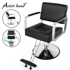 Artist hand Black Hydraulic Barber Chair Salon Beauty Spa 360° Styling Equipment