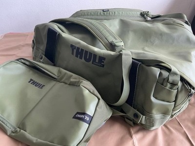 Thule Chasm Duffel 70L TDSD303-70L Olivine Olive with Storage Bag Used