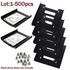Lot 2.5" to 3.5" Bay SSD Metal Hard Drive HDD Mounting Bracket Adapter Dock Tray
