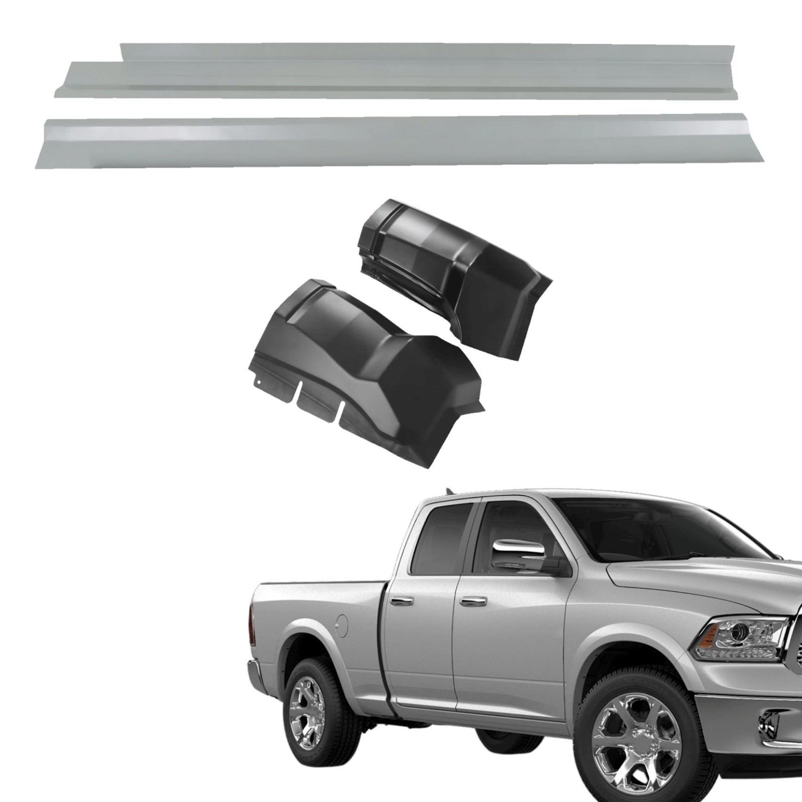 Rocker Panels Cab Corners Replacement for R-am Extended Quad Cab