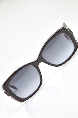   Vintage Sonnenbrille FENDI Fassung Schmetterling schwarz oversized 00s Damen