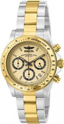 Invicta Men's 14930 Speedway Quartz Multifunction Gold Dial Two-Tone Steel Watch