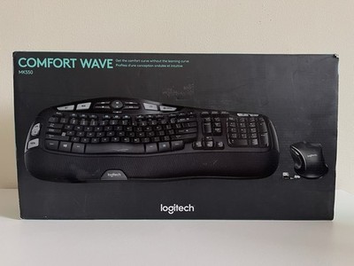 Logitech MK550 Comfort Wave Wireless Keyboard & Mouse Combo Open Box Complete