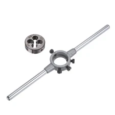 M5 x 0.8 Threading Die and 20mm (M3.5-M6) Round Holder Die Stock Wrench Set