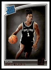 2018-19 Donruss Rated Rookies Lonnie Walker IV Auto San Antonio Spurs #174