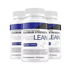 RazaLean Pills Keto Dietary Supplements for Weight Loss (180 Capsules) 3-Pack