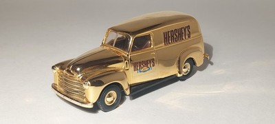 Vtg. 1950 Chevy Panel Van Gold Hershey s 100th Anniversary Die-cast Metal 1:43