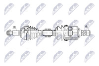 NTY Antriebswelle NPW-NS-224 FüR Renault Koleos 1 4X4 HY0C HY0N Nissan Trail 2