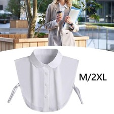 White False Collar Ladies Accessory Versatile Stylish Decorative Shawl Lapel