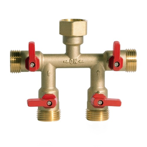 Hose Splitter – Heavy-Duty Brass Garden Faucet Connector Garden Hose Splitter...
