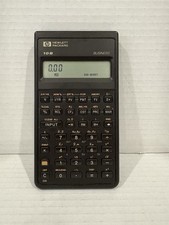 Vintage Hewlett Packard HP 10B Business Calculator W/Soft Leather Slip Case 1987