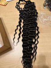 Deep Wave Crochet Hair 18 Inch 3 Packs Curly Braiding Synthetic Boho Style USNew