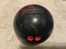 Columbia 300 WD Bowling Ball Drilled 2 Fingers Black Red White Design 14 lb.