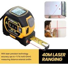 3 In 1 Laser Tape Measure Digital Tape Measure High Precision Laser Rangefinder