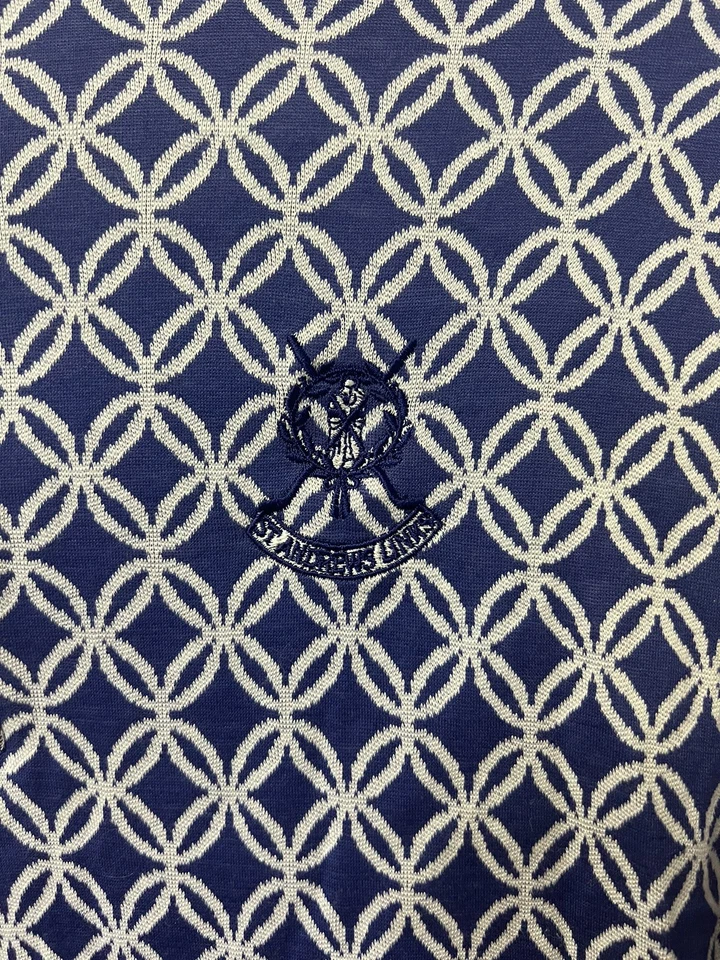 Camisa de golfe feminina Peter Millar St. Andrews Links azul royal manga longa - Pequena - Imagem 3 de 4