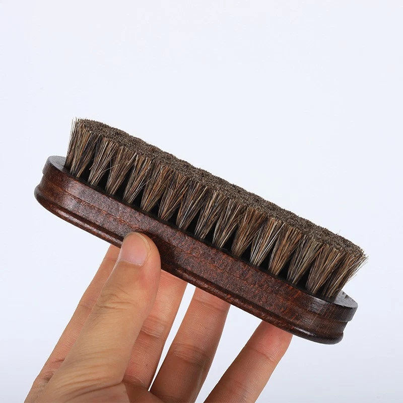 Personalized-Horse hair brush beard brush coat brush wooden handle grooming tool - Image 4 of 4