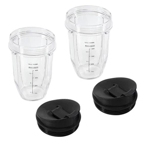 2 Pcs 18Oz Replacement  Blender Cups with Lid for  Auto IQ BL4802544