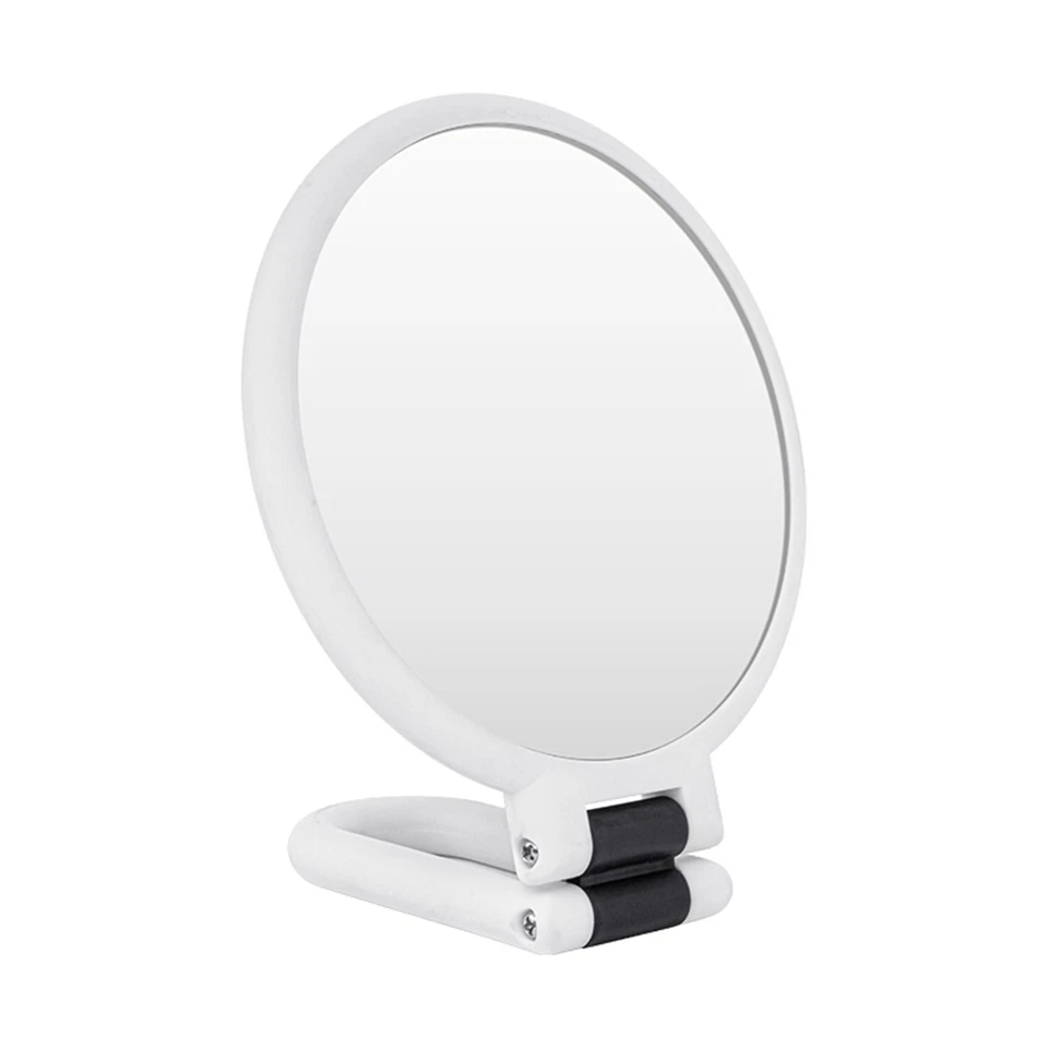 Mber Hand Mirror For Makeup Double Sided, Handheld 1X 10X Magnifying, White