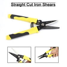 220mm Metal Sheet Tin Snips Straight Cut Heavy Duty Shear Scissors Professional