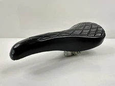 Rare Vintage Viscount 2827 BMX Racing Seat Saddle Quilted Padded Black