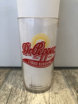 Rare Vintage Plastic Dr Pepper Liquid Sunshine Drinking Glass