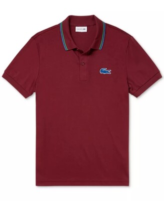 Lacoste Brand Burgundy Lacoste Polo Shirt Lacoste Brand Polo Shirt