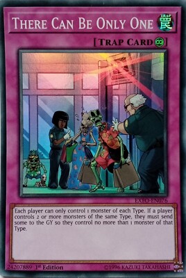 EXFO-DE076 ES KANN NUR EINE SUPER RARE 1.AUFLAGE YuGiOh KARTE geben