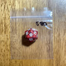 🎲MTG d20 Spindown 20-sided Life Counter die dice Throne of Eldraine Red ELD 580