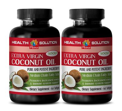 Coconut Tree - EXTRA VIRGIN COCONUT OIL 3000MG - Good Source of Fatty Acids - 2B