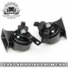 1 set For Honda Accord 2018-2021 Left and Right Side Car High Low Horn  black US