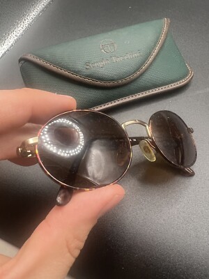 Vintage Sergio Tacchini S.T.1003-S T 805 Tortoise Gold Oval  display picture 1