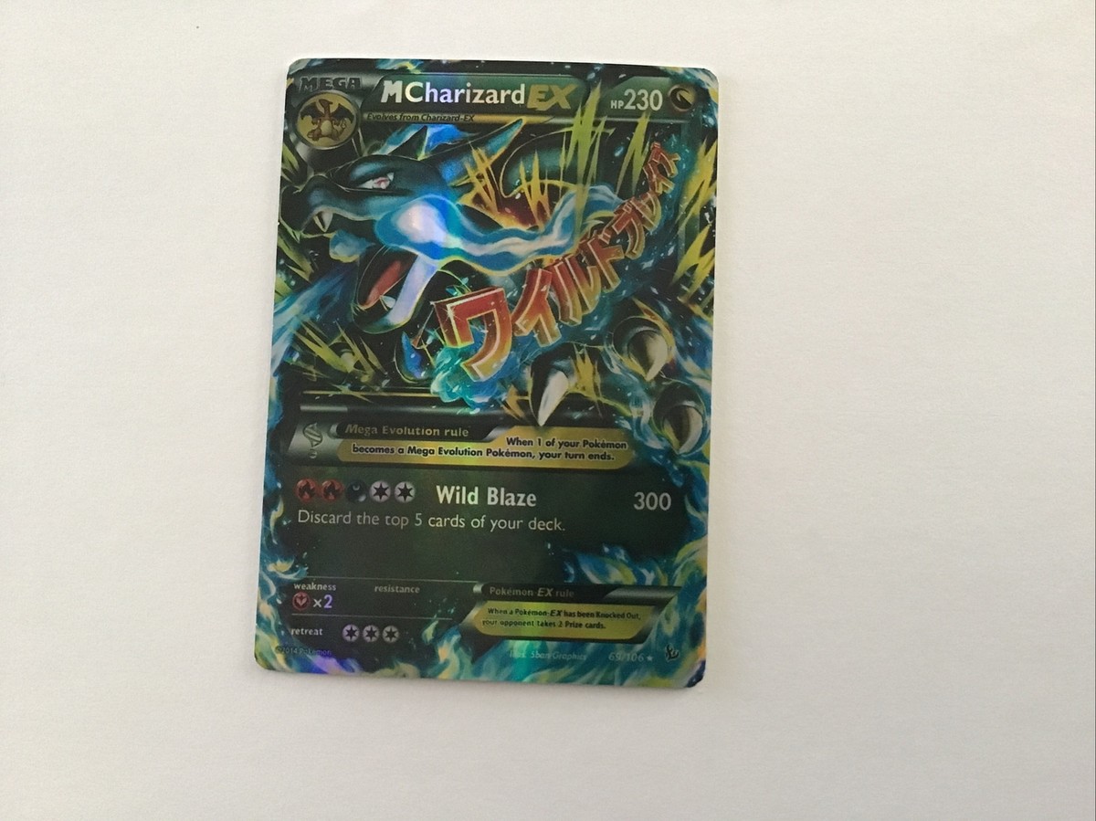 Mega M Charizard EX 69/106 (Secret Rare) 2014 XY FLASHFIRE Pokemon