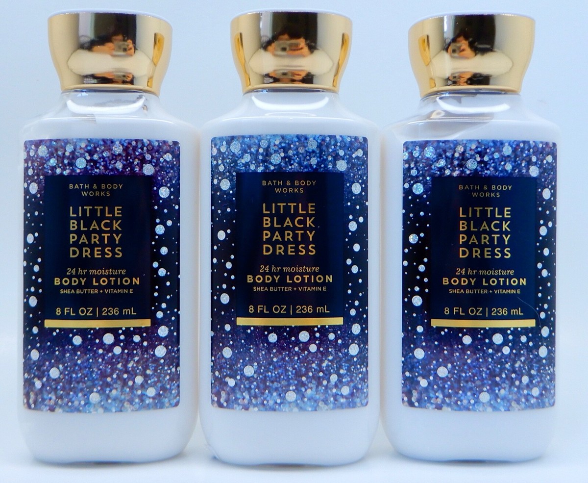little black party dress body lotion 3 BATH & BODY WORKS LITTLE BLACK PARTY DRESS MOISTURE BODY LOTION LARGE 8oz  NEW