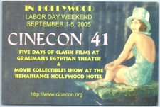 The 41st annual Cinecon Festival, Labor Day Weekend - Hollywood, California