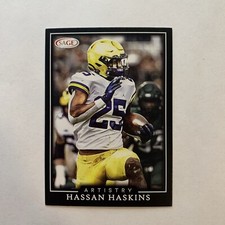 HASSAN HASKINS 2022 Sage Artistry Football #50 Michigan Wolverines