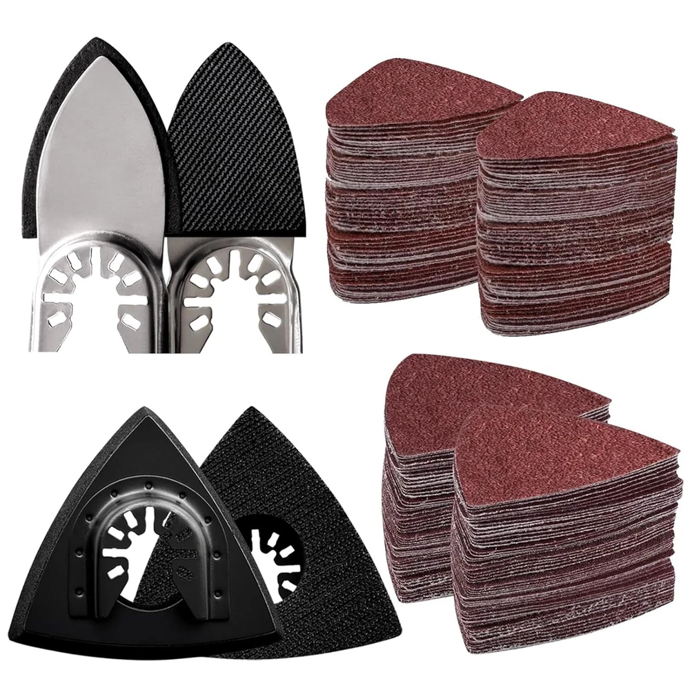 Multi-Tool Sandpaper Set with Triangle and Finger Pads for Precision Sanding