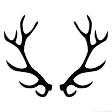 Deer Rack - Decal Sticker - Multiple Colors Sizes - Ebn6719 Deer Rack - Decal Sticker - Multiple Colors Sizes - Ebn6719