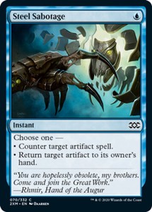 Steel Sabotage - Foil x1 - Double Masters - NM-Mint, English - Double Masters