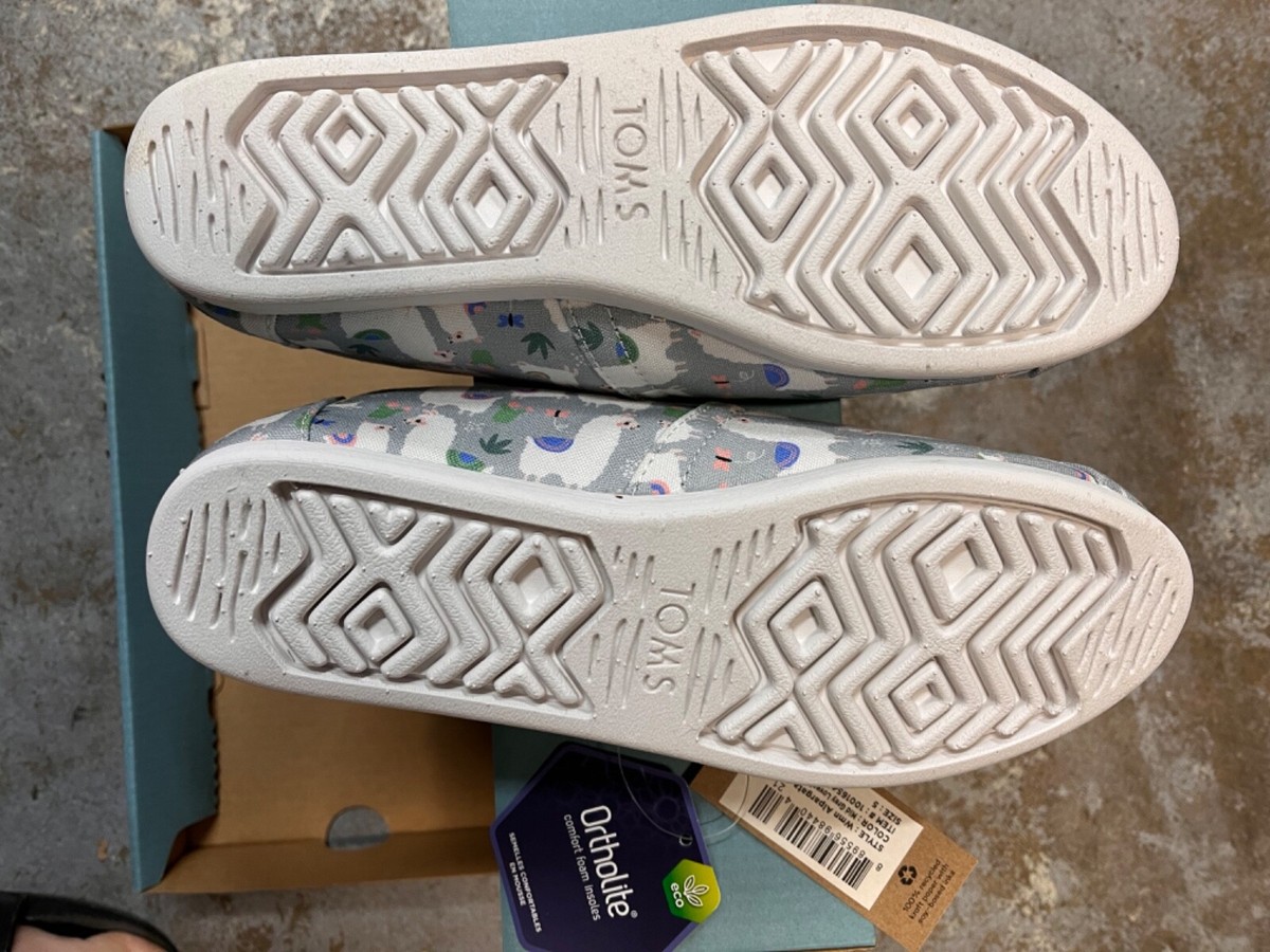 Toms Youth Classic Slip On Shoes Gray 5Y 5 Youth | eBay