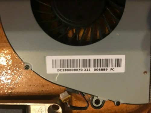 Gateway NV57H77u CPU Fan w/ Heatsink DC280009KF0 000226 - Picture 2 of 4