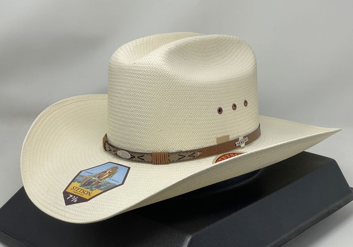 STETSON RODEO 10X SHANTUNG STRAW COWBOY WESTERN HAT | eBay