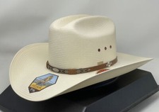 STETSON RODEO 10X SHANTUNG STRAW COWBOY WESTERN HAT