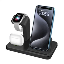 3in1 Charger Dock Fast Charging Stand For Apple Watch S10 Ultra iPhone 16 Pro 15